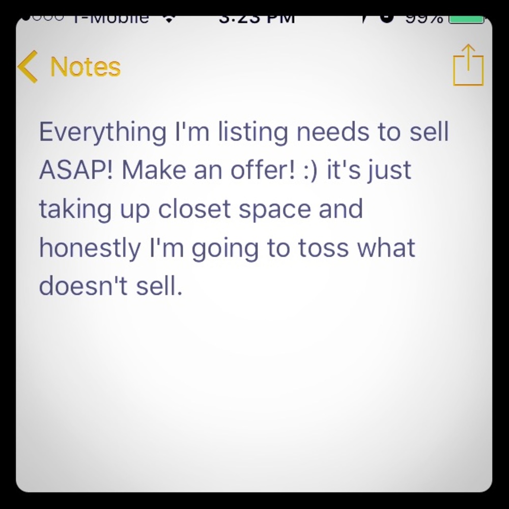 Please feel free to offer!!!